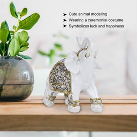 Wealth Elephant Statue Sculpture Elephant Statue, Feng Shui Lucky Elephant Figures, Wealth Elephant Statue, Main Decoration, Feng Shui Decoration, Decorative Elephant Sculpture for Home Office