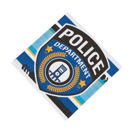 Fun Express - Police Party Lunch Napkins for Birthday - Party Supplies - Print Tableware - Print Napkins - Birthday - 16 Pieces
