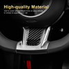 KUNGKIC Hard Carbon Fibre Car Steering Wheel Chin Interior Cover