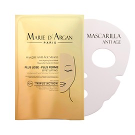 Marie DArgan Mascarilla Facial Antiedad Con Colágeno Marino, Reafirmante E Hidratante, Efecto Tensor, Antiarrugas, Suaviza Líneas De Expresión, 1...  
