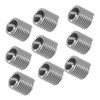 100Stück Gewindereduzierungsmutter Reparatureinsatz Kit Rohrverschraubung Reduzieradapter Edelstahlbefestigungszubehör M6x1 (mm) (2D)