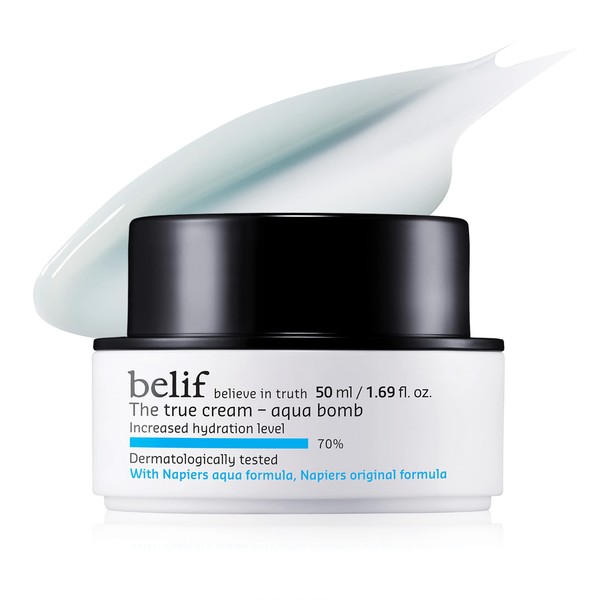 belif The True Cream Aqua Bomb Hydrating Moisturizer with Squalane | Good for Dryness, Dullness, Uneven Texture |For Normal, Oily, Combination Skin Types