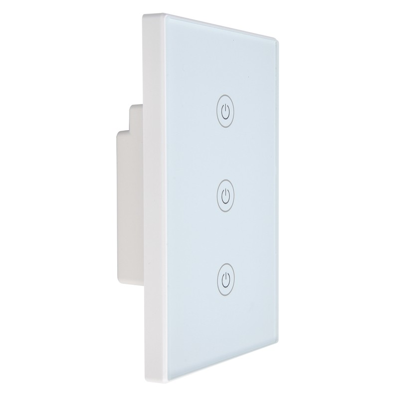 3 Gang Smart Touch Switch Glass Panel Voice APP Remote