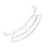SQXBK 133mm White Acrylic Bird Feeder Bird Accessories Widen and