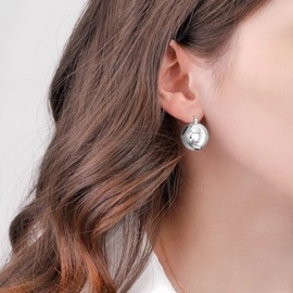 Chunky Hoop Earrings Gold Silver Earrings Round Thick Open Huggie Hoop Earrings Jewelry Gifts for Women