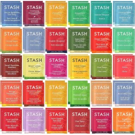 Stash Tea Bags Sampler Assortment Box (52 Count) 30 Different Flavors