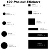 Gjinxi Light Blocking Stickers 4 Sheet Blackout Stickers for Electronic