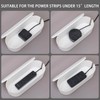 Nineween White Cable Management Box, Plastic Cable Box Organizer with