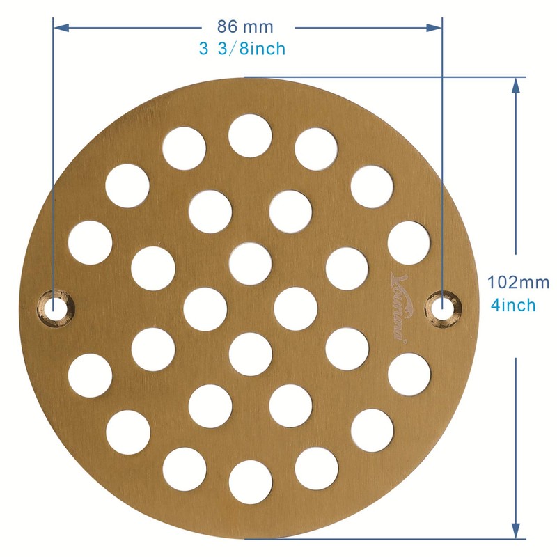 vouruna 4-Inch Screw-in Shower Strainer Drain Cover Replacement Floor Strainer