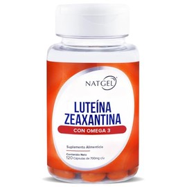 LUTEINA + ZEAXANTINA | NatGel Luteína con Zeaxantina + Omega 3 | Suplemento para Salud Visual y Macular - Antioxidantes para Vista Cansada y Luz Azul 