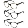 Cyangander 3-Pack Blue Light Blocking Reading Glasses for Women Spring