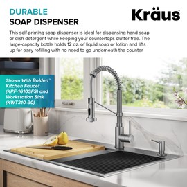 KRAUS Kitchen Soap and Lotion Dispenser in Spot Free Stainless Steel, KSD-41SFS