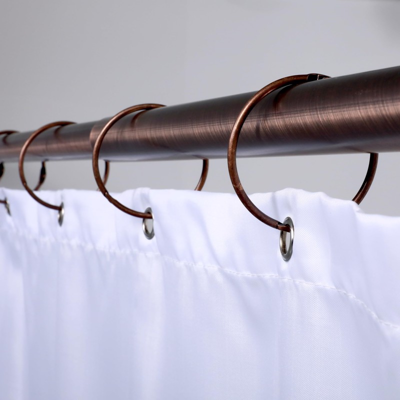 SlipX Solutions Simple Slide Shower Curtain Rings Provide Effortless Gliding