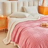 UKELER Sherpa Bed Blanket 80 × 90 inch, Ultra Soft