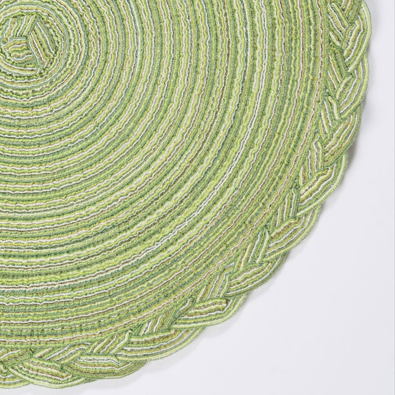 vctops Set of 6 Sage Green Round Placemats 12 inch