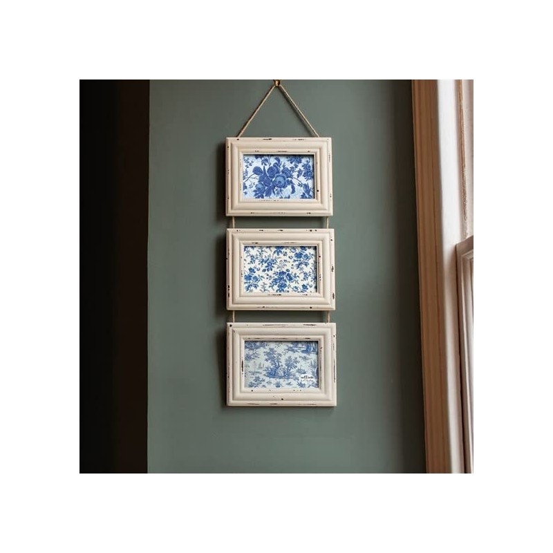 Sass & Belle Delilah Triple Photo Frame, White