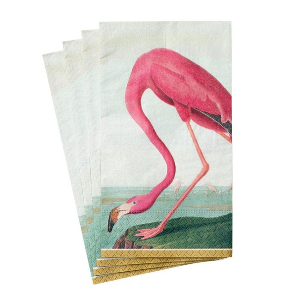 Caspari Audubon Birds Paper Guest Towel Napkins, Four Packs of 15