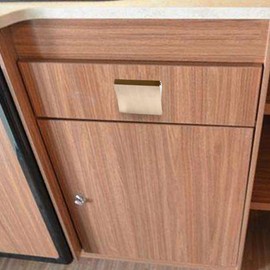 Marine Push Button Latch | Keyless Yacht Furniture Lock | Kitchen Cupboard Lock for Yacht Cabinets Marine Furniture RV Use