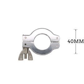 QiiMii KF-25 Aluminium Wing Nut Hinge Clamp with FKM Viton O-Ring and SS304 Center Ring, 5 Pack