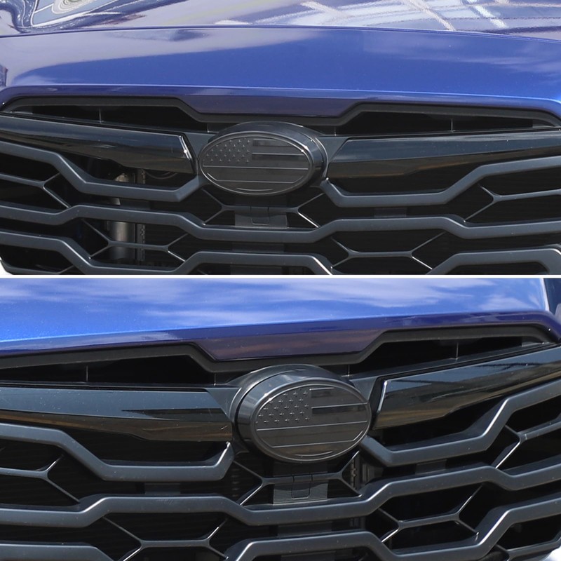 Car Front Rear Emblems Trim Cover Compatible with Subaru Crosstrek
