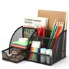 Zawaer Desk Organiser Office, Mesh Metal Office Accessories, Sorting Compartments