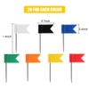 160PCS Pinnnadel Fahne, Fähnchen Pins, Pinnägel Fahnen, Pinnadeln Fähnchen, Markierfähnchen