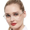 WEMOOTANTS Round Reading Glasses Women Retro Nerd Readers Lightweight 1.00