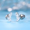 Limerencia Hypoallergenic G23 Implant Grade Titanium Screw Back Earrings Tragus