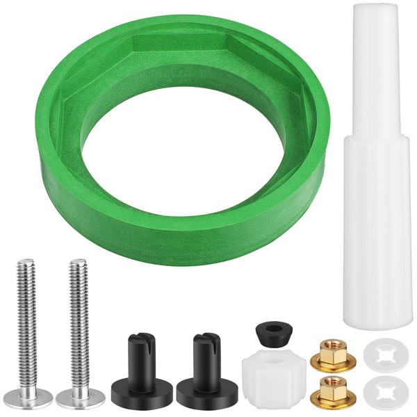 DOITOOL 1set Toilet Tank Gasket Kit Inside Tank Repair Parts
