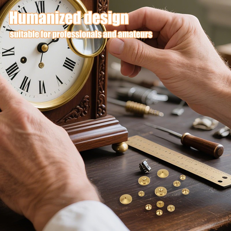 12pcs Brass Clock Hand Nut Assortment, Grandfather Clock Parts 5/6/10mm
