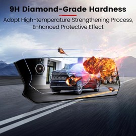 GFJNFG 2PACK 2025 Tahoe Suburban Screen Protector [9H Tempered Glass] for 2025 Chevy Tahoe Suburban (High Country/Premier/Z71/LT/LS) Screen Protector 2025 Tahoe Suburban (11" Dash &17.7"Nav. ) Display Accessories