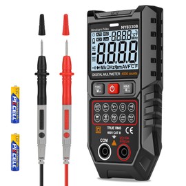 Hinokami Nika MY8330B Digital Smart Auto Ranging, Digital Tester, 4000 Count, Ultra Lightweight Multimeter, Small, Capacitance, Non-Contact Voltage Detection Function, AC/DC Voltage Tester,