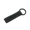 Kia Leather key ring made of recycled leather, midnight black,