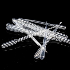 Pack of 100 3 ml Transfer Pipettes, Measuring Pipette, Reusable Pipettes, Disposable Pipettes, Translucent Pipettes, Dropper Plastic for Essential Oils, Scientific Laboratories, Acrylic Paints