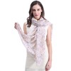 Lina & Lily Robin Bird Print Women's Large Scarf Lightweight