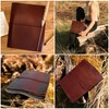 Gusti Mila Leather Photo Album, Handmade Paper, Brown Leather