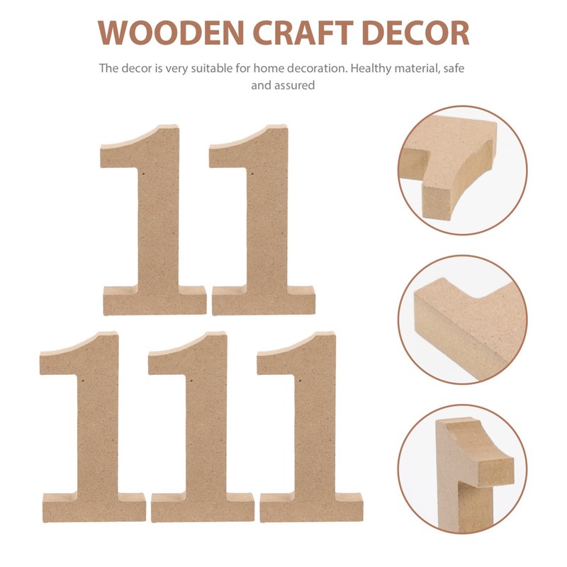 COHEALI Blank Wooden Number paper mache letters paper mache numbers