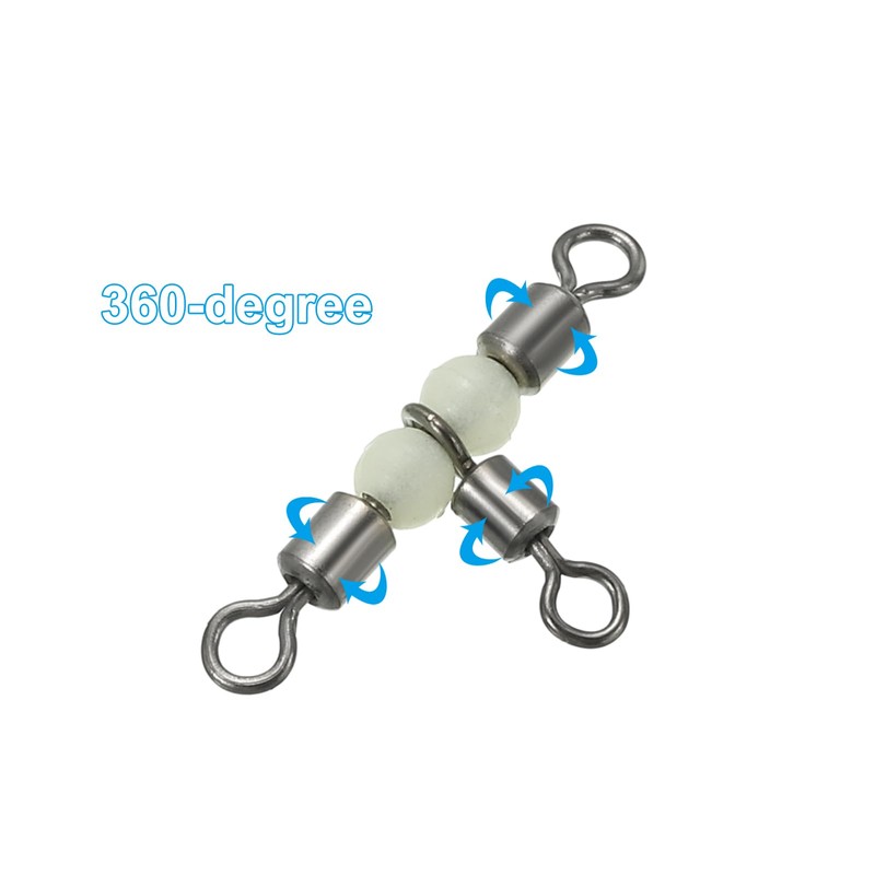 PATIKIL 3 Way Swivel 1.1x0.6 Inch, 30 Pack Cross Line