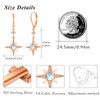 Star Earrings for Women 925 Sterling Silver Rose Gold Star