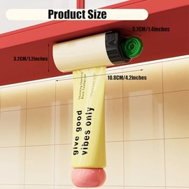 Exprimidor magnético de pasta de dientes para montaje en pared, ayuda para exprimir tubos de pasta de dientes, para diversos cosméticos y salsas en tu