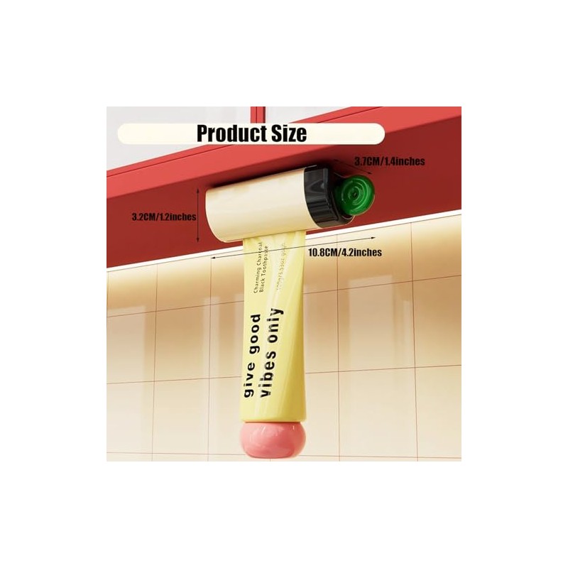 Exprimidor magnético de pasta de dientes para montaje en pared,