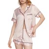 Victoria's Secret Satin Pajama Set, Short Sleeve Button Down &