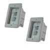 iMBAPrice IMBA-DVFR1W-2 Recessed Electrical Outlet Mounting Box with Paintable White