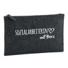 Huuraa Toiletry Bag Social Worker with Heart Gift 1 Litre