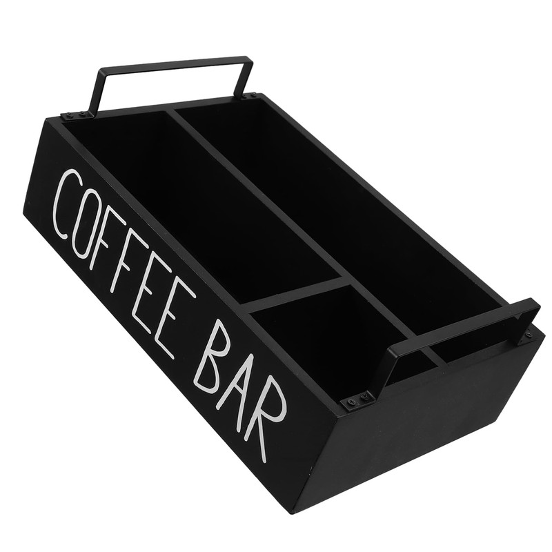 Cabilock Wooden Tea Bag Organizer - Coffee Station Organizer with
