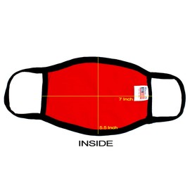 (IN STOCK) MADE IN USA Washable Reusable Anti-Dust Cotton Cloth Face Mouth Protection Double Layer Covering 3 Pack With Filters (30 PCS) (A-RED MASK WITH FILTER)