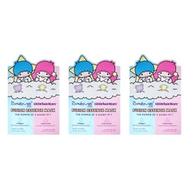 The Crème Shop® Little Twin Stars Fusion Mask With Collagen Encouraging Vibrant Glowing Skin and Vitamin A-Rich Watermelon for Youthful Appearance - 3 Pack