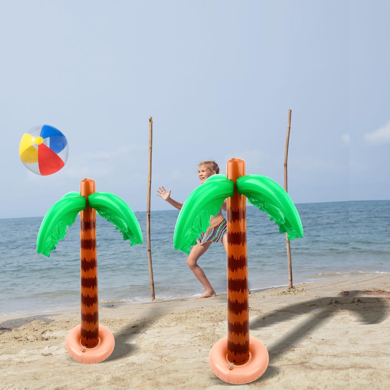 Cotiny 12 Pack 35 Inch Inflatable Palm Tree Large Swimming