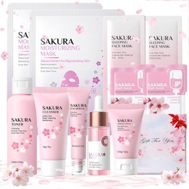 Sakura Women's Face Care Set, Skincare Set, Teenage Girls, 11 Pieces