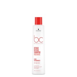 BONACURE - Repair Rescue Shampoo Arginina 250 ml, con Queratina, para Cabello Dañado, Efecto Acondicionador Duradero, Devuelve Fuerza y Elasticidad al Cabello, Cabello Brillante y Luminoso